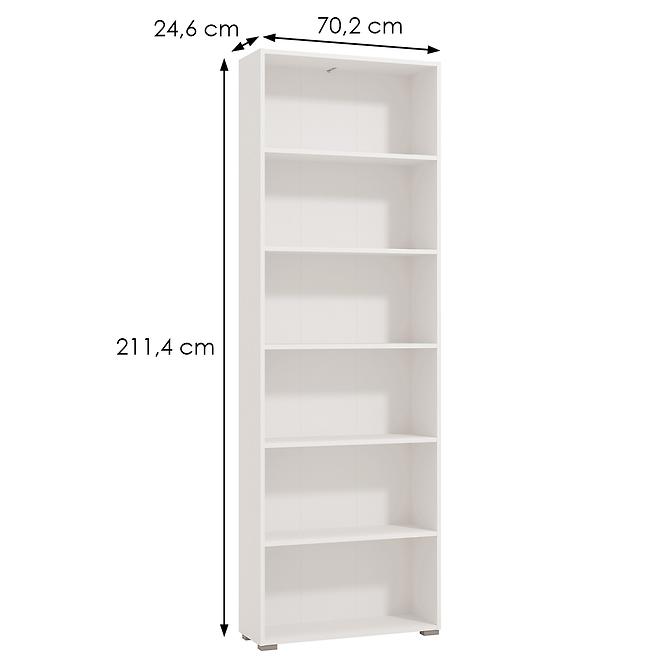 Regál Tomar 6 fehér 11011440,5