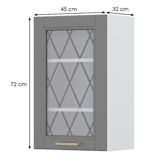 Konyhaszekrény Tara V7-45-1ks/4 graphite mat