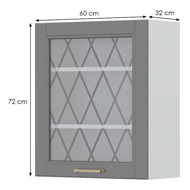 Konyhaszekrény Tara V7-60-1ks/4 graphite mat