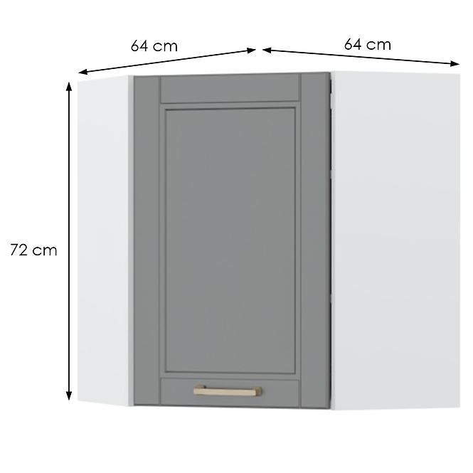 Konyhaszekrény Tara V7-Ug-1k/4 graphite mat