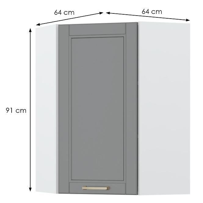 Konyhaszekrény Tara V9-Ug-1k/4 graphite mat