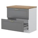 Konyhaszekrény Tara R-90-2mbox/4 graphite mat