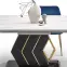 Asztal Vincenzo 160/200 Mdf/Acél – Fehér/Fekete,11