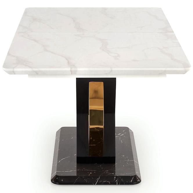Asztal Vincenzo 160/200 Mdf/Acél – Fehér/Fekete