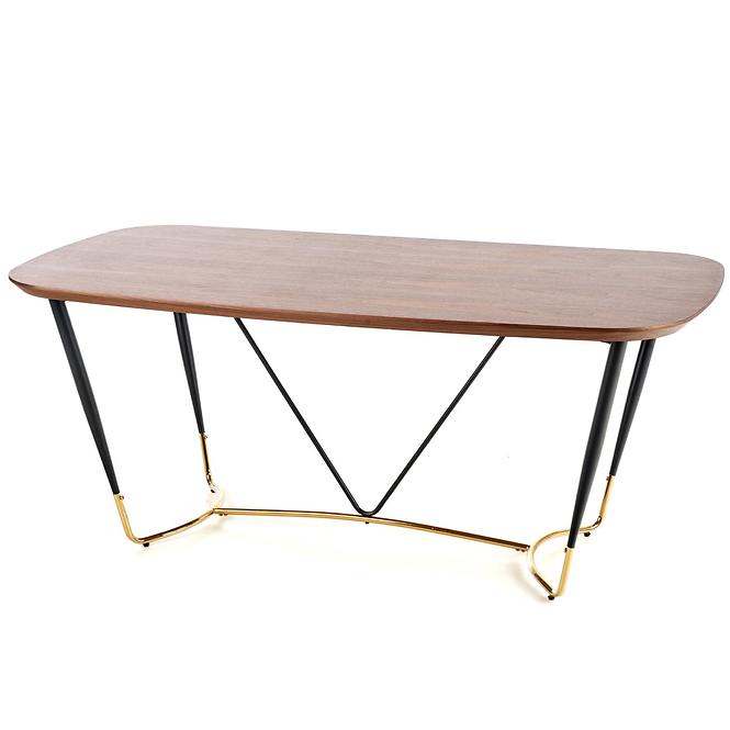 Asztal Manchester 180 Mdf/Acél – Dió/Aranysárga