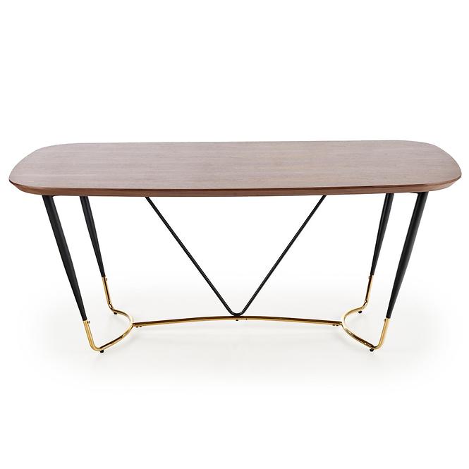 Asztal Manchester 180 Mdf/Acél – Dió/Aranysárga
