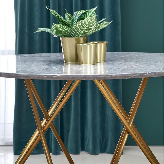 Asztal Bonello 120 Mdf/Acél – Szürke/Arany