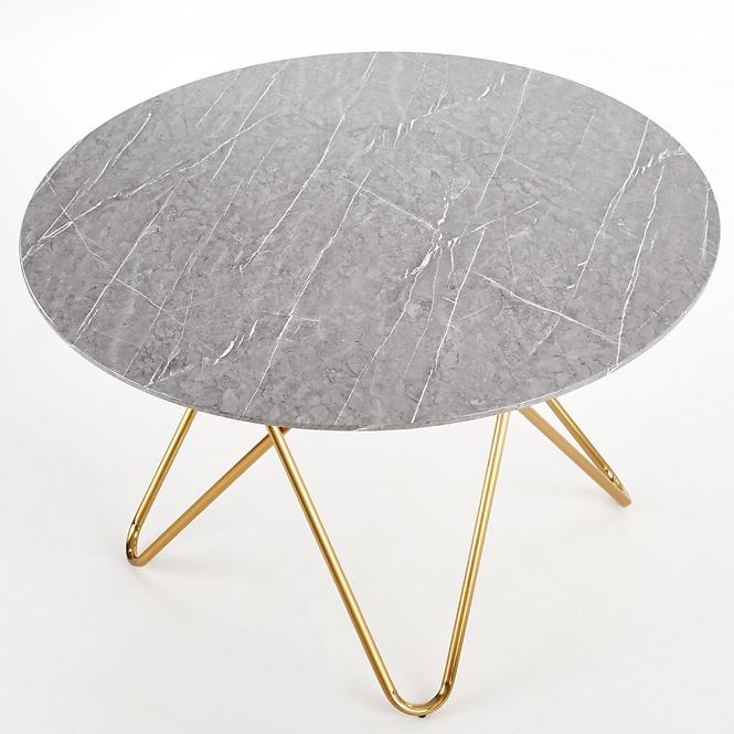 Asztal Bonello 120 Mdf/Acél – Szürke/Arany
