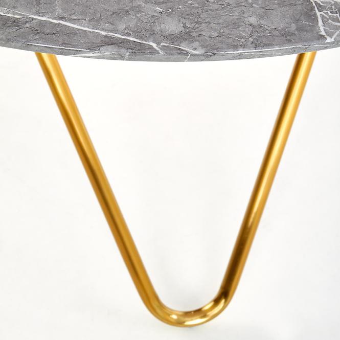 Asztal Bonello 120 Mdf/Acél – Szürke/Arany