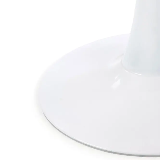 Asztal Denver 80 Mdf/Acél – Fehér Marmur/Fehér,5