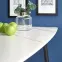 Asztal Marco 120x70 Üveg/Mdf/Acél – Fehér/Fekete,10