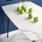 Asztal Marco 120x70 Üveg/Mdf/Acél – Fehér/Fekete,12