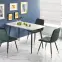 Asztal Marco 120x70 Üveg/Mdf/Acél – Fehér/Fekete,13