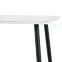 Asztal Marco 120x70 Üveg/Mdf/Acél – Fehér/Fekete,6