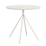 Asztal Fondi 80 Mdf/Acél – Fehér Mat