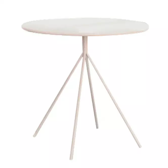 Asztal Fondi 80 Mdf/Acél – Fehér Mat