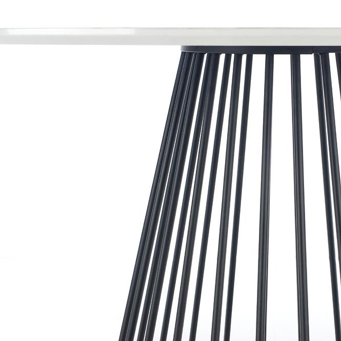 Asztal Brodway 110 Mdf/Acél – Fehér/Fekete