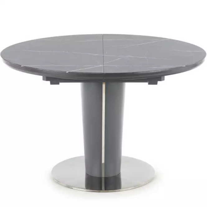 Asztal Ricardo 120/160 Hamuszürke/Marmur/Sötét Hamuszürke
