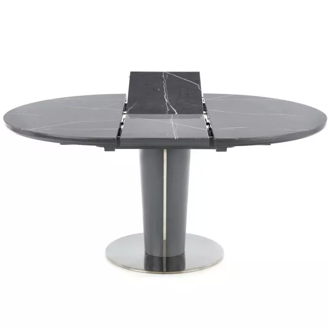 Asztal Ricardo 120/160 Hamuszürke/Marmur/Sötét Hamuszürke