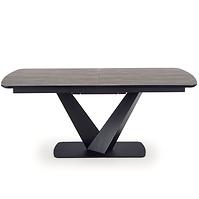 Asztal Vinston 180/230 Mdf/Acél – Sötét Hamuszürke/Fekete