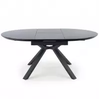 Asztal Vertigo 130/180 Fekete Marmur/Fekete