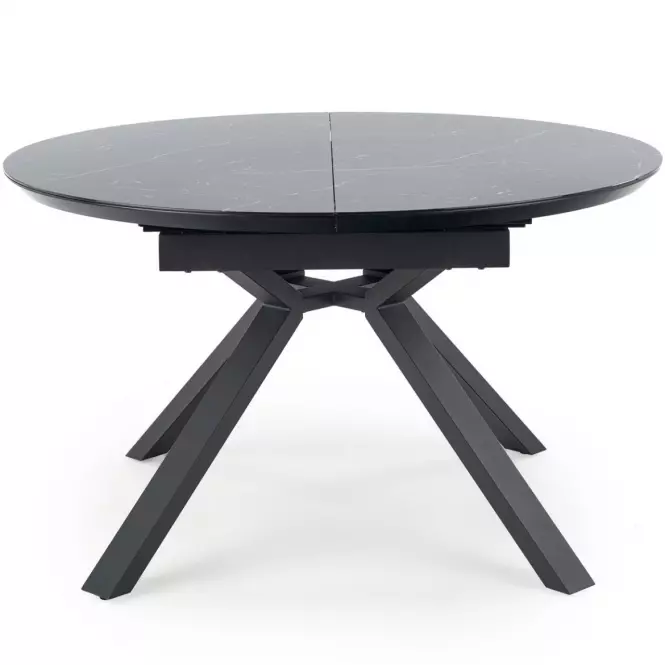 Asztal Vertigo 130/180 Fekete Marmur/Fekete,2
