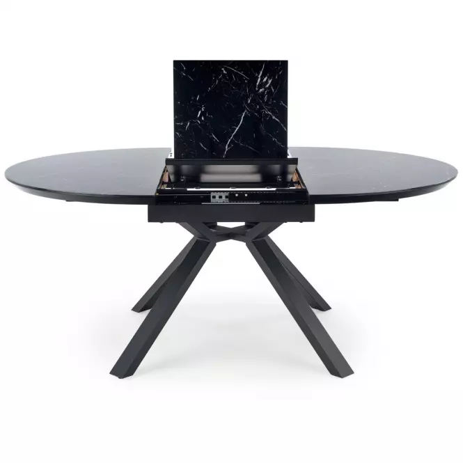 Asztal Vertigo 130/180 Fekete Marmur/Fekete,7