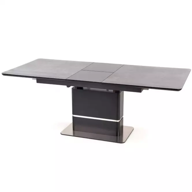 Asztal Martin 160/200 Sötét Hamuszürke/Fekete