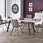 Kinyitható asztalok  Dallas 160/220x90cm Mdf/Acél – Fehér Marmur/Fekete,10