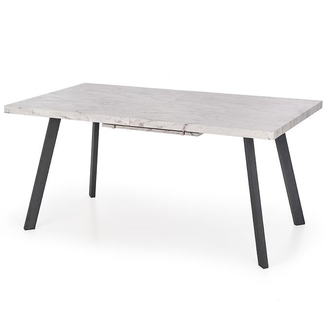 Kinyitható asztalok  Dallas 160/220x90cm Mdf/Acél – Fehér Marmur/Fekete
