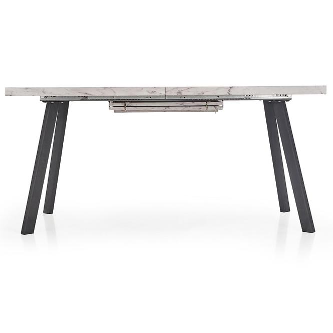 Kinyitható asztalok  Dallas 160/220x90cm Mdf/Acél – Fehér Marmur/Fekete