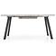 Kinyitható asztalok  Dallas 160/220x90cm Mdf/Acél – Fehér Marmur/Fekete,4