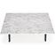Kinyitható asztalok  Dallas 160/220x90cm Mdf/Acél – Fehér Marmur/Fekete,6