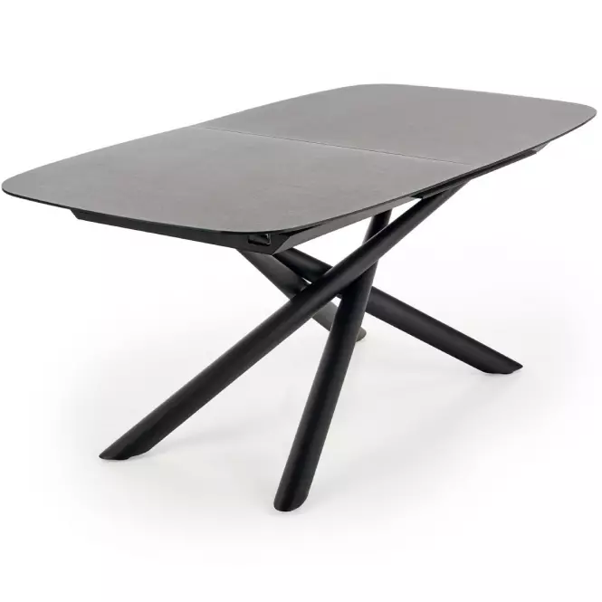 Kinyitható asztalok  Capello 180/240x95cm Üveg/Acél – Sötét Hamuszürke/Fekete,2