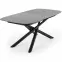 Kinyitható asztalok  Capello 180/240x95cm Üveg/Acél – Sötét Hamuszürke/Fekete,2