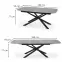 Kinyitható asztalok  Capello 180/240x95cm Üveg/Acél – Sötét Hamuszürke/Fekete,5
