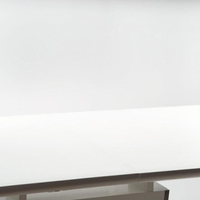 Kinyitható asztalok  Bonari 160/200x90cm Üveg/Mdf/Acél – Fehér