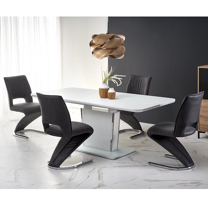 Kinyitható asztalok  Bonari 160/200x90cm Üveg/Mdf/Acél – Fehér