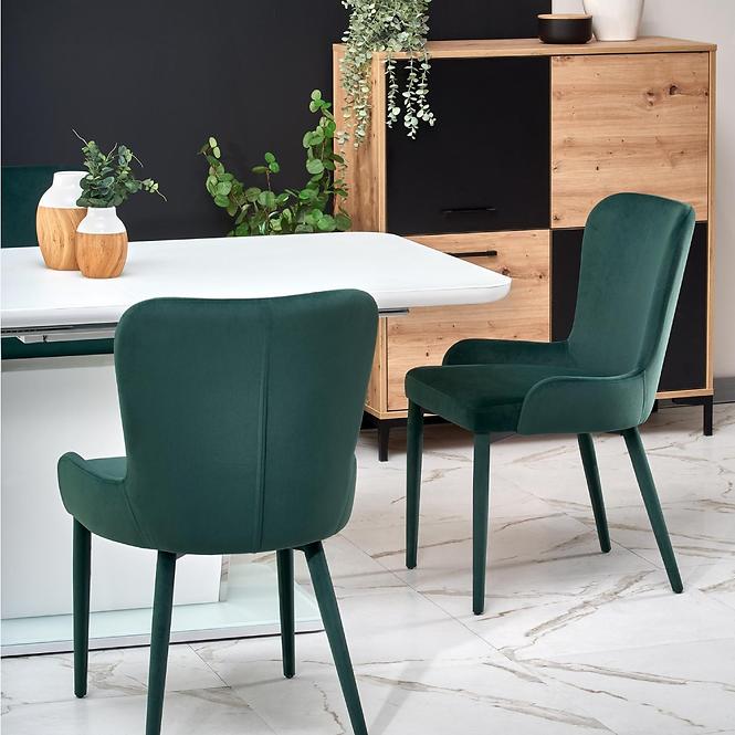 Kinyitható asztalok  Bonari 160/200x90cm Üveg/Mdf/Acél – Fehér