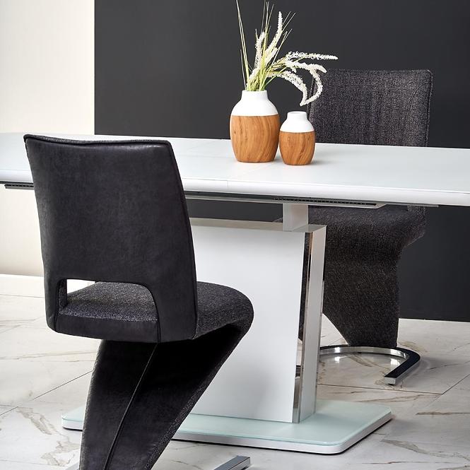 Kinyitható asztalok  Bonari 160/200x90cm Üveg/Mdf/Acél – Fehér