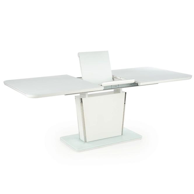 Kinyitható asztalok  Bonari 160/200x90cm Üveg/Mdf/Acél – Fehér