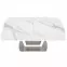 Kinyitható asztalok  Blanco 160/200x90cm Üveg/Mdf/Acél – Fehér Marmur/Fehér,3