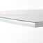 Kinyitható asztalok  Blanco 160/200x90cm Üveg/Mdf/Acél – Fehér Marmur/Fehér,6