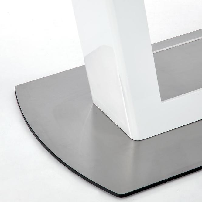Kinyitható asztalok  Blanco 160/200x90cm Üveg/Mdf/Acél – Fehér Marmur/Fehér