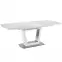Kinyitható asztalok  Blanco 160/200x90cm Üveg/Mdf/Acél – Fehér Marmur/Fehér,8