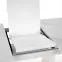 Kinyitható asztalok  Blanco 160/200x90cm Üveg/Mdf/Acél – Fehér Marmur/Fehér,9