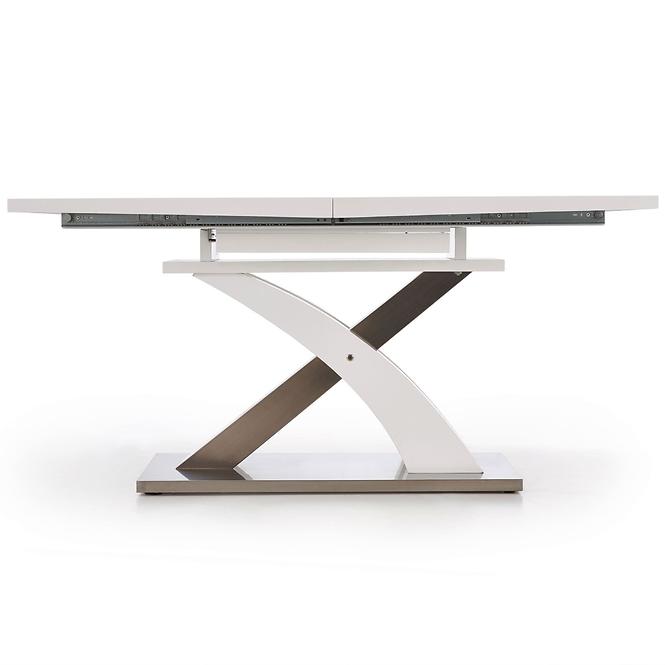 Asztal Sandor 160/220 Mdf/Acél – Fehér