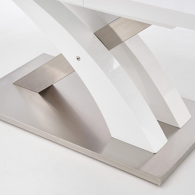 Asztal Sandor 160/220 Mdf/Acél – Fehér