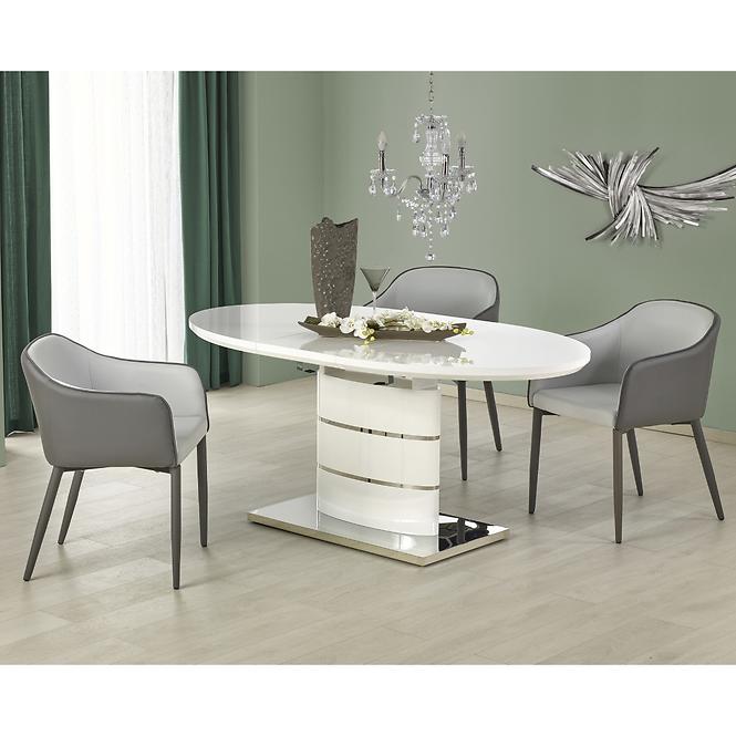 Kinyitható asztalok  Aspen 140/180x90 cm mdf/acél – fehér