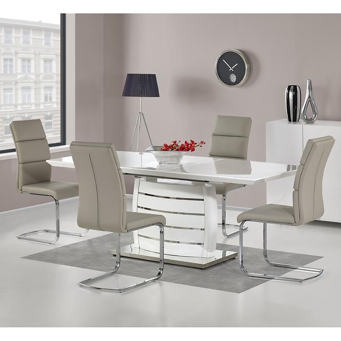 Asztal Onyx 160/200 Mdf/Acél – Fehér